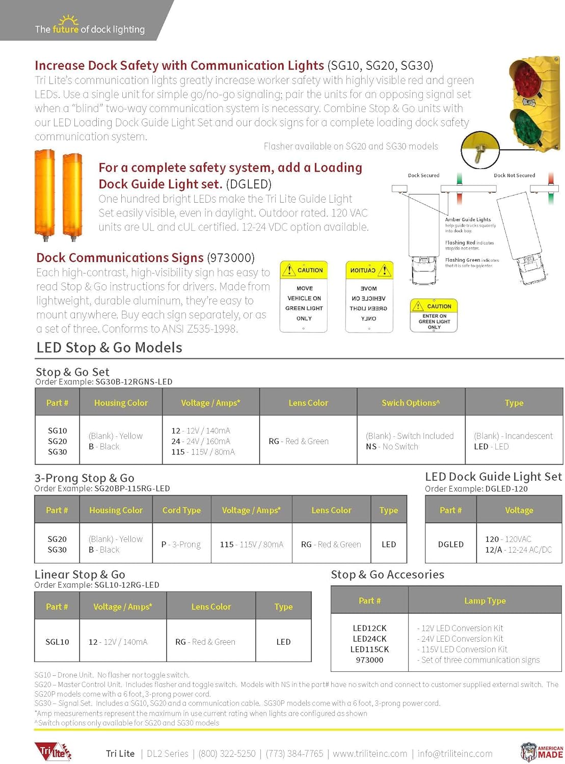 TriLite SG10 115V Dock Safety Light
