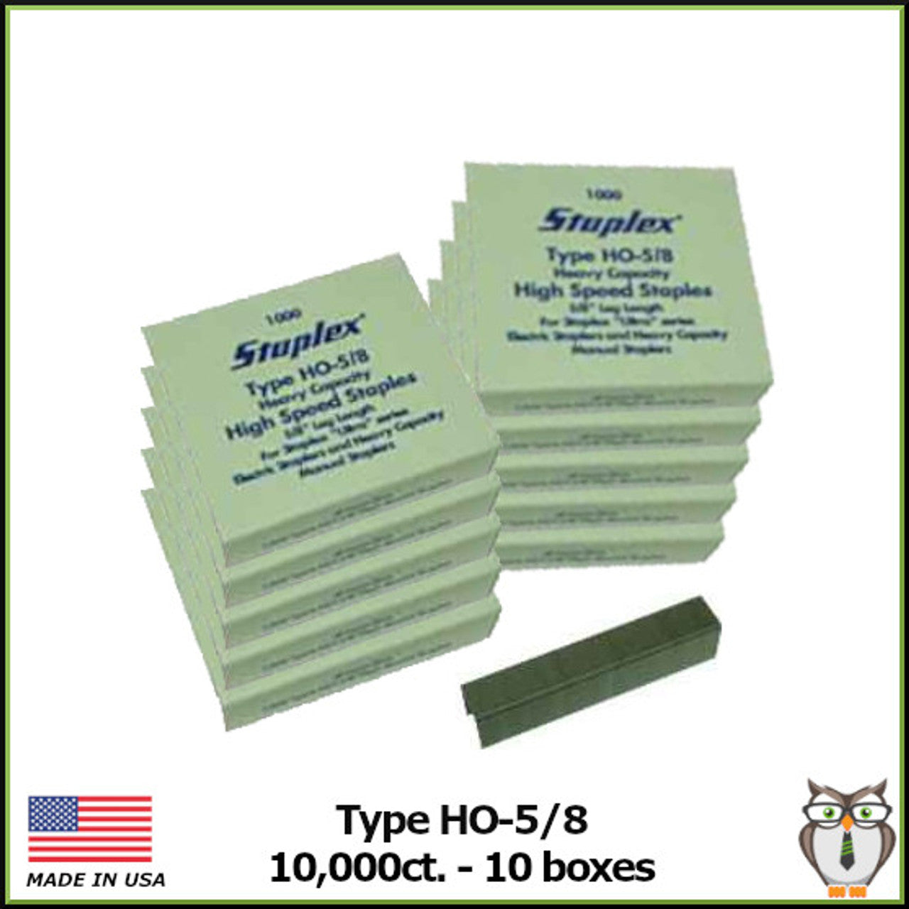 Staplex® 5/8” High Speed Staples (10,000 ct. - 10 boxes)