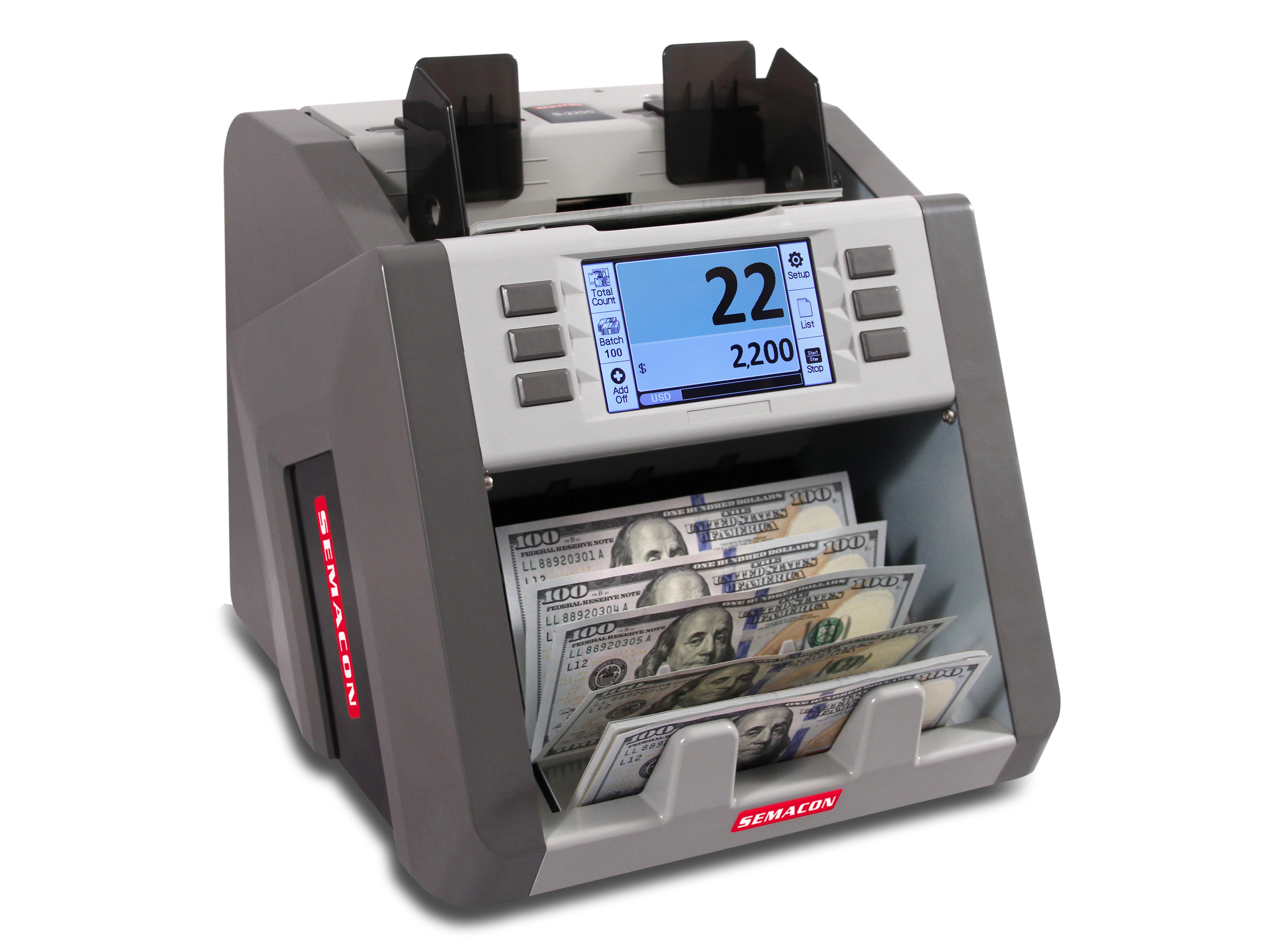 Semacon - S-2200 Bank Grade Single Pocket Currency Discriminator