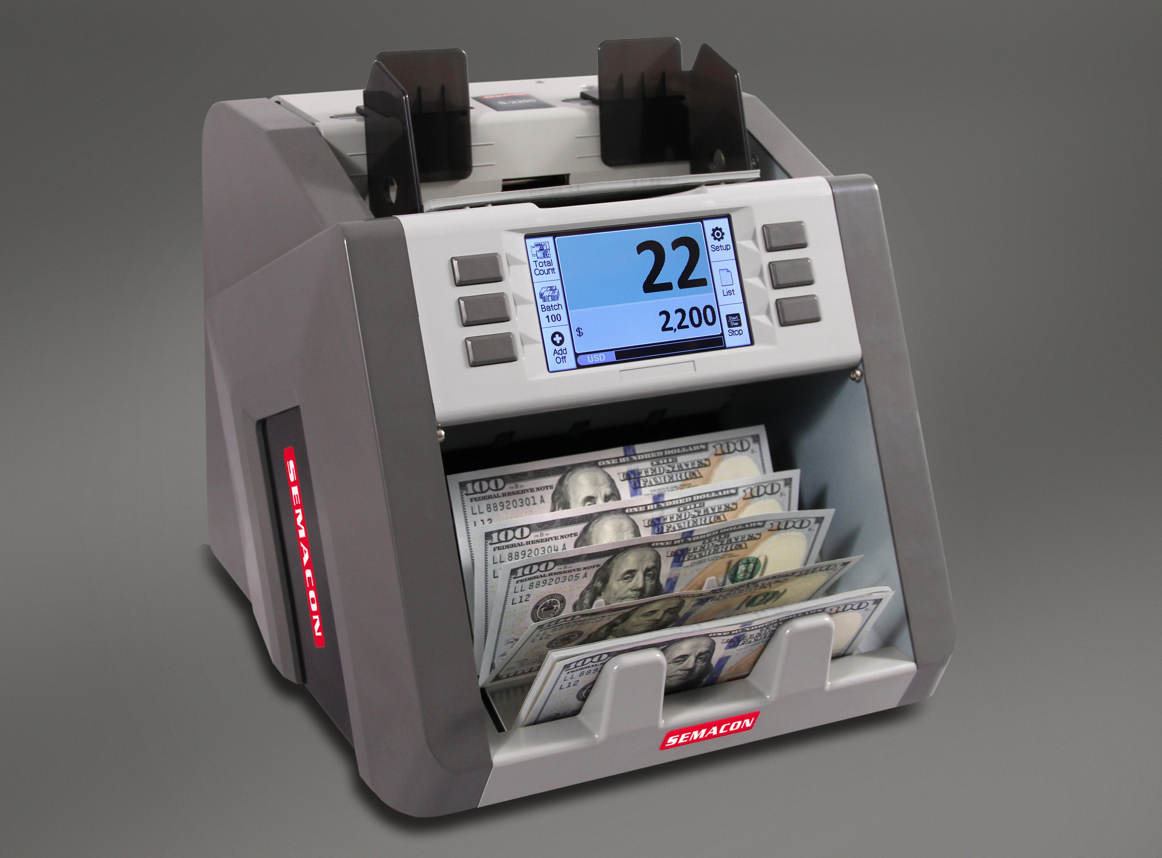 Semacon - S-2200 Bank Grade Single Pocket Currency Discriminator