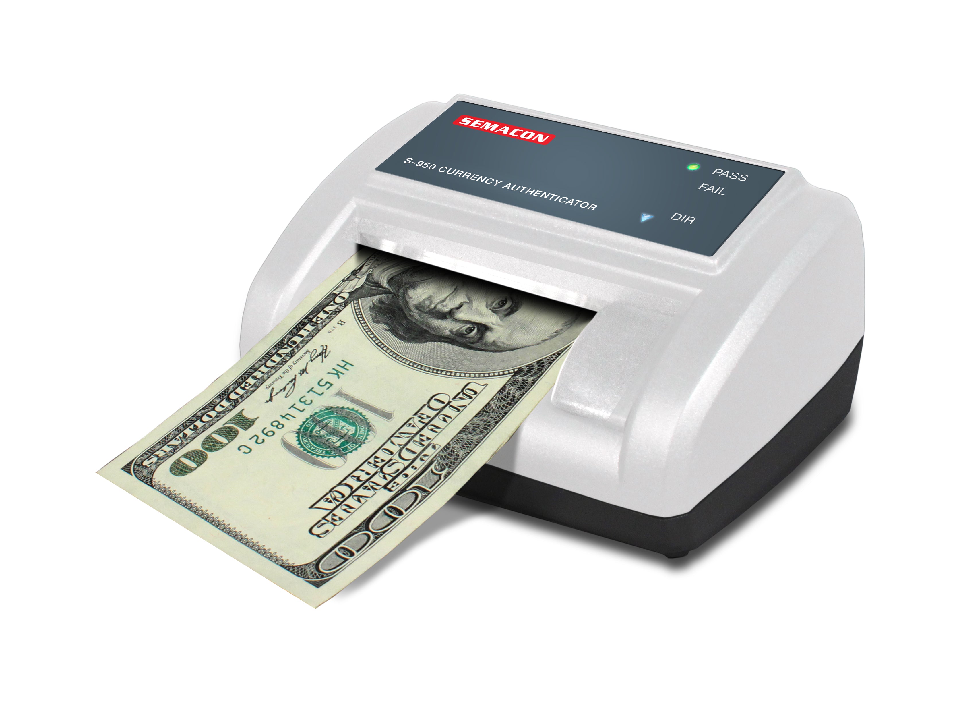 Semacon S-950 Electric Automatic Currency Authenticator & Counterfeit Detector – Compact Point-of-Sale Authentication