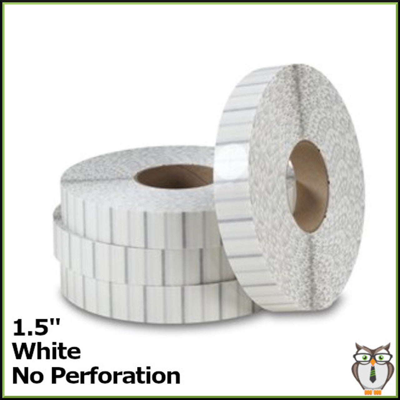 Staplex ® Tabster White 1.5" Tabs (12,500-5 Rolls of 2,500) TB-1.5WH
