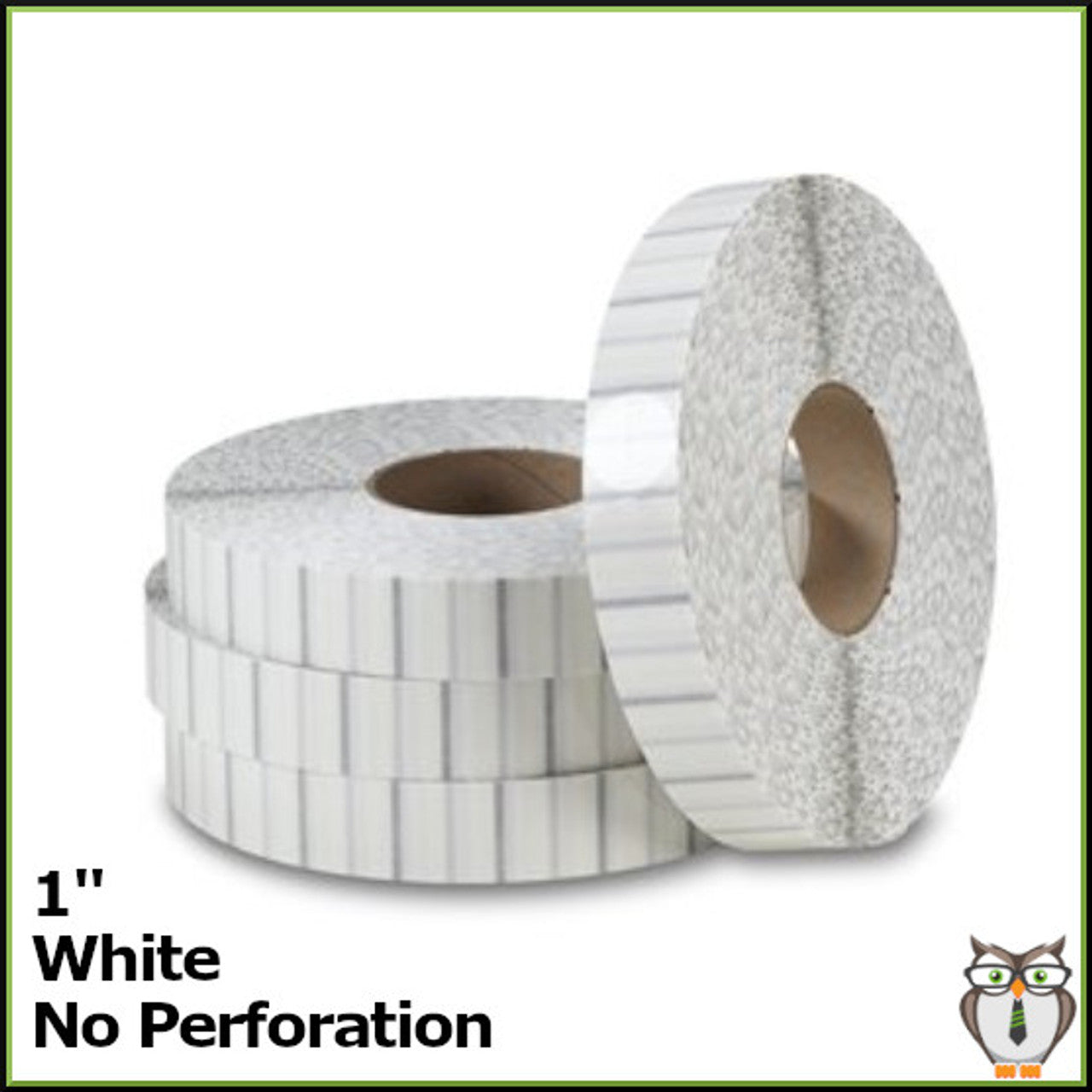 Staplex ® Tabster White 1" Non-Perfer Tabs (25,000-5 Rolls of 5,000)