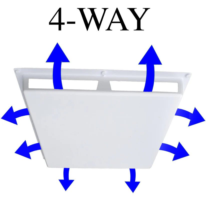 ElimaDraft 45-Degree Vent Diffuser 24"x24"