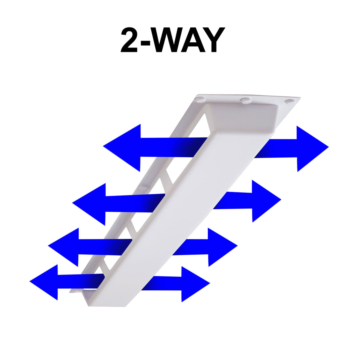 Elima-Draft 2-Way 4-Foot Linear Air Deflector / Diffuser Cover