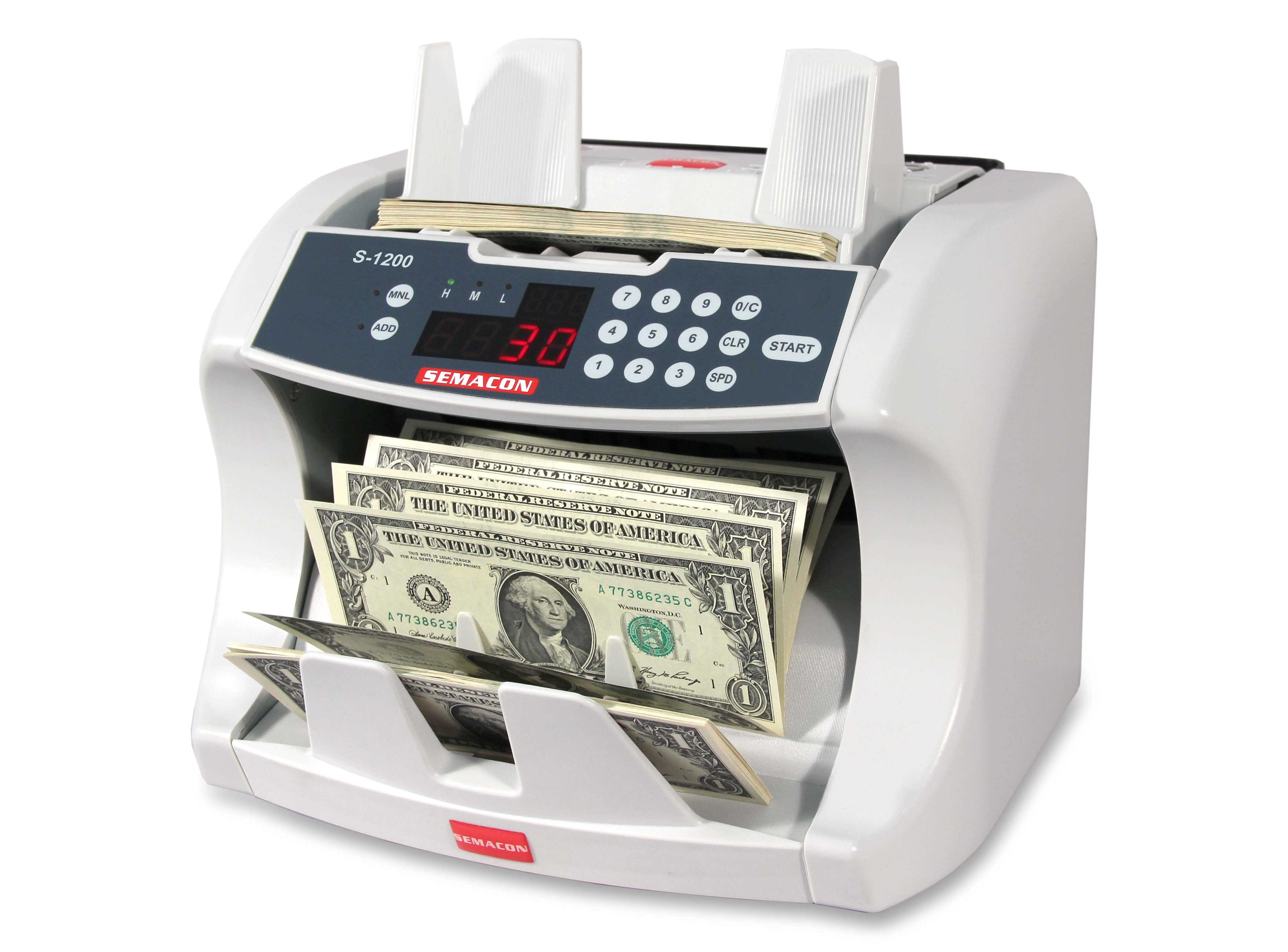 Semacon - S-1200 (US) Currency Counter with Memory (S1200)