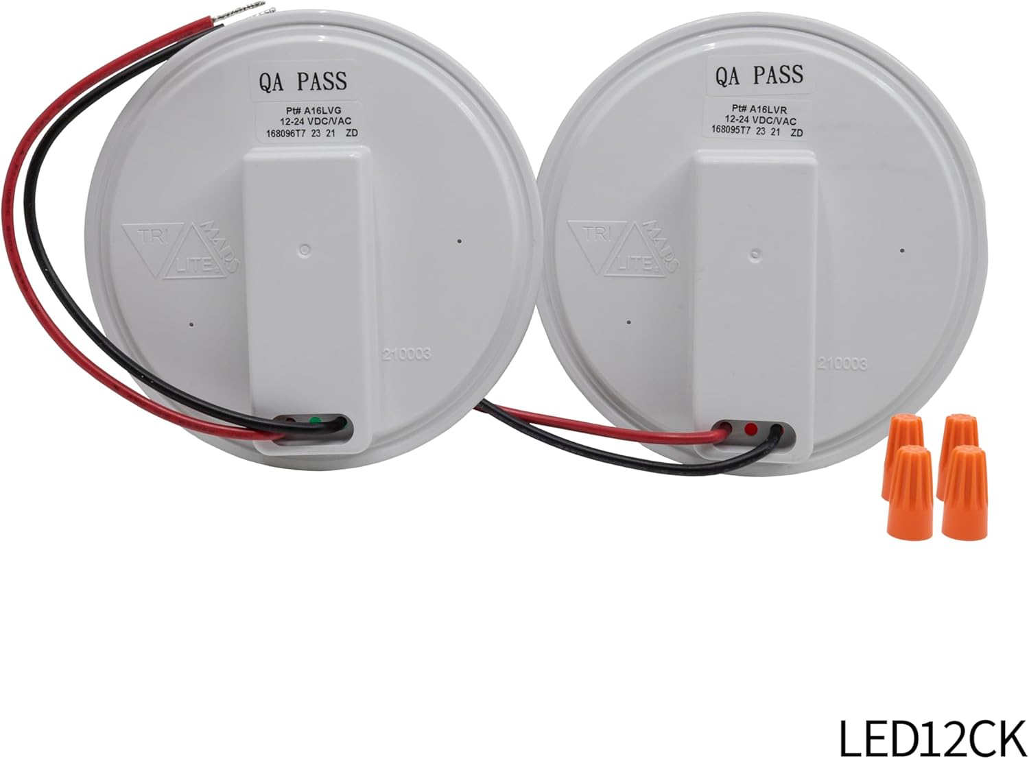 TriLite LED115CK/LED12CK/LED24CK - 115 Volt or 12 Volt or 24 Volt Replacement LED Red/Green