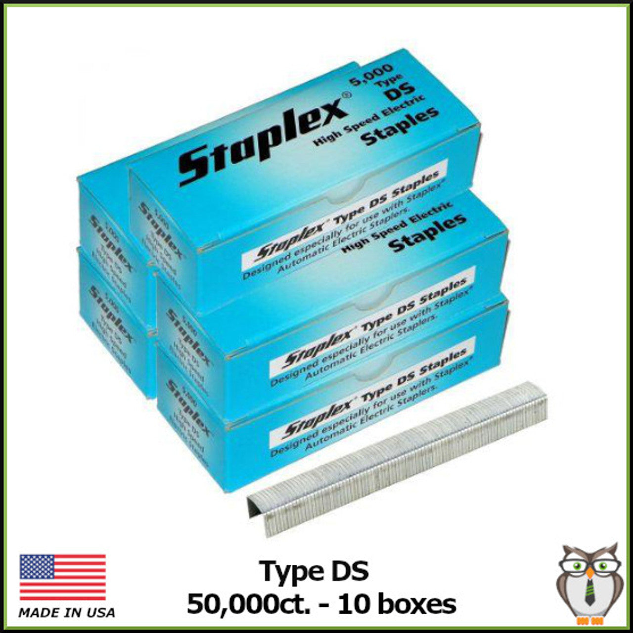Original Staplex ® DS High Speed 1/4" Staples (50,000 Ct. 10-Boxes of 5,000)