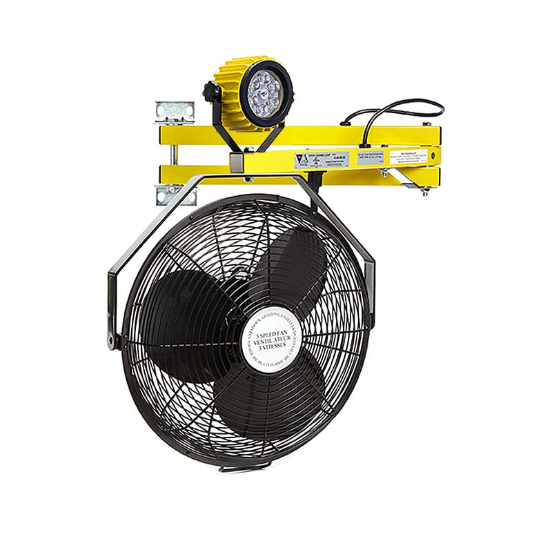 TriLite FANDL Dock Light Fan Combination Systems - 3-Speed 18" Fan with PAR38 LED Dock Light