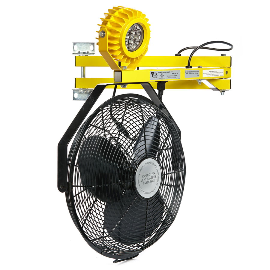 TriLite FANDL Dock Light Fan Combination Systems - 3-Speed 18" Fan with PAR38 LED Dock Light