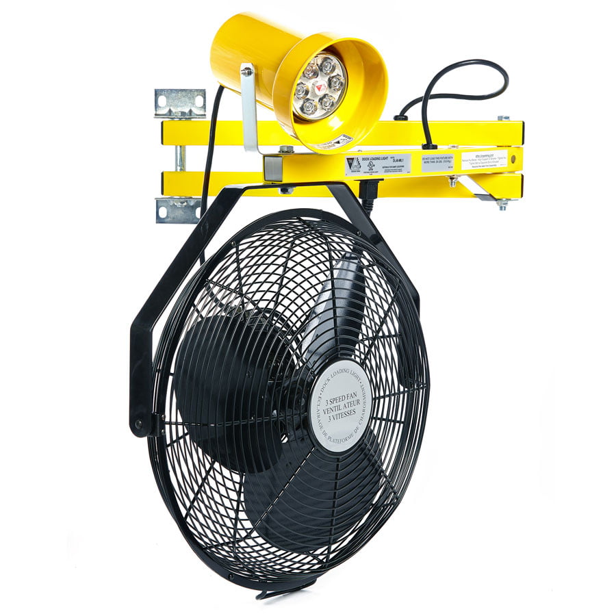 TriLite FANDL Dock Light Fan Combination Systems - 3-Speed 18" Fan with PAR38 LED Dock Light