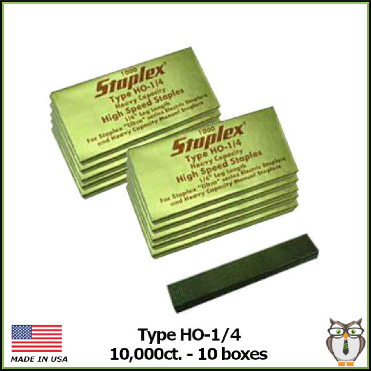 Staplex ® 1/4” High Speed Staples (10,000 10 boxes of 1,000)