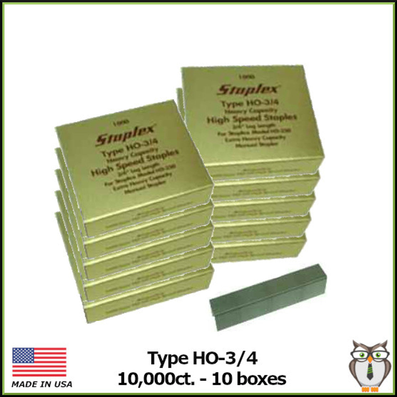 Staplex ® HO-3/4” High Speed Staples (10,000-10 boxes of 1,000)