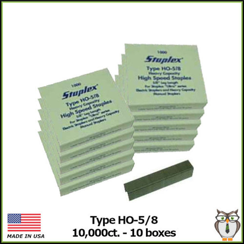 Staplex® 5/8” High Speed Staples (10,000 ct. - 10 boxes)
