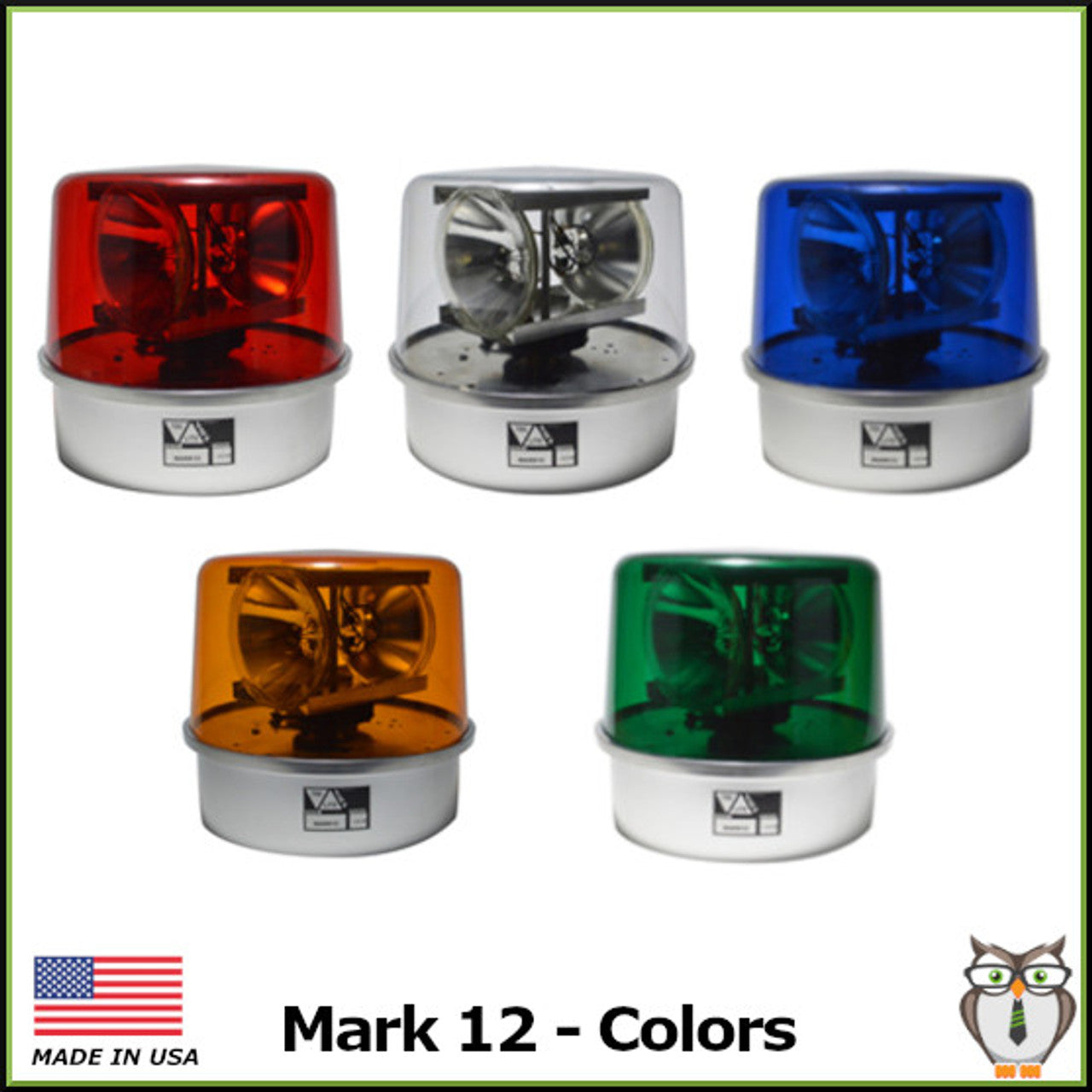 TriLite Mark 12 AC/DC Rotating Beacon Light