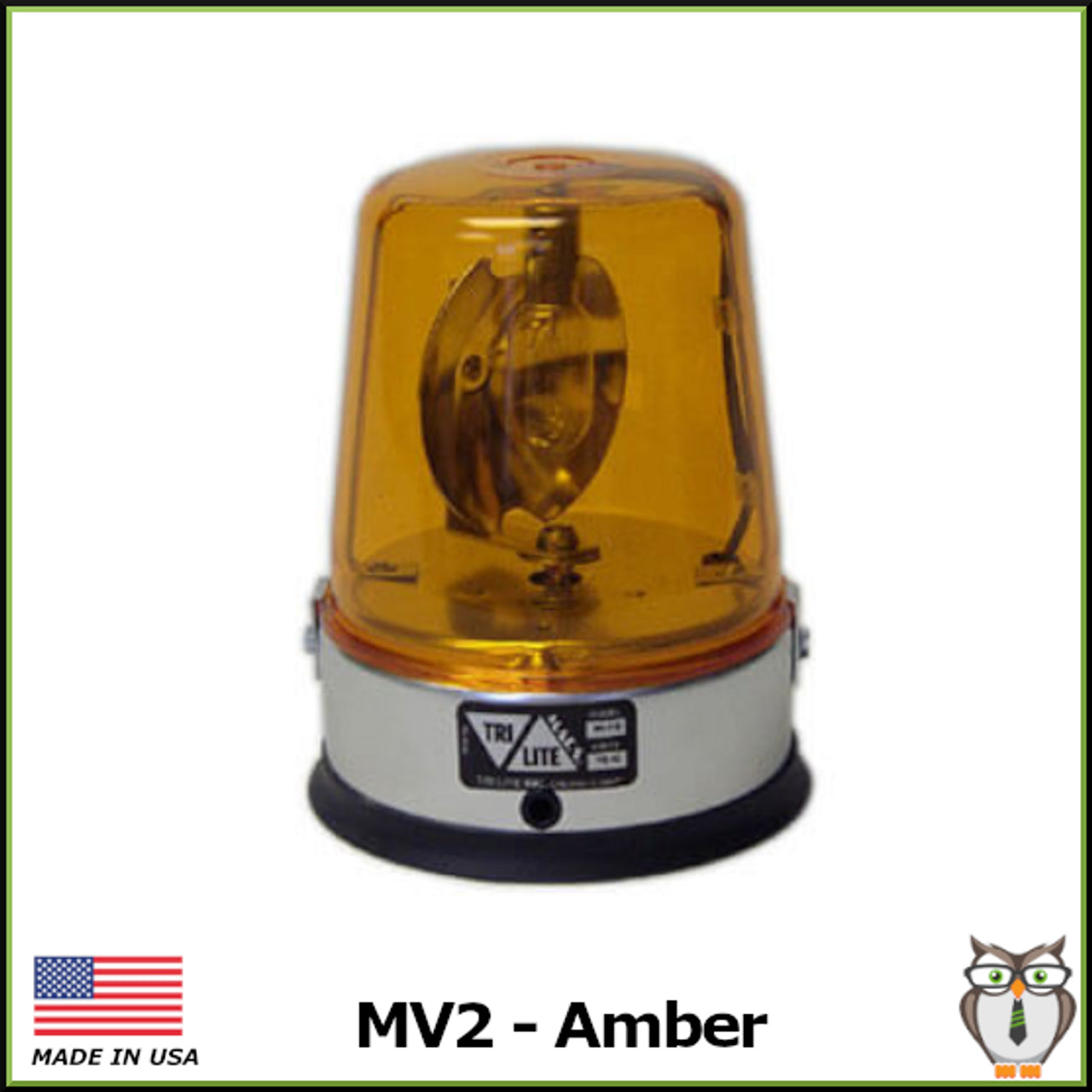 TriLite MV2 AC/DC Rotating Beacon Light
