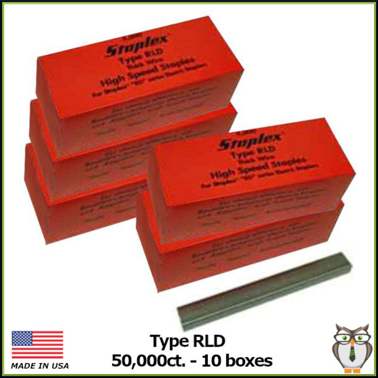 Staplex RLD Staples For RD Models,  5 Boxes of 5,000 25,000 Total