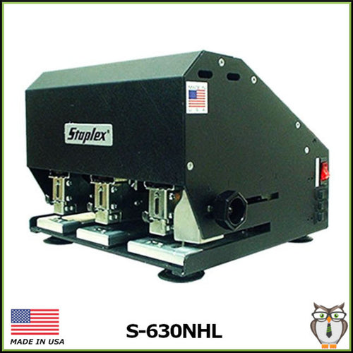 Staplex ® S-630NHL Dual Capacity Triple Header Electric Staplers
