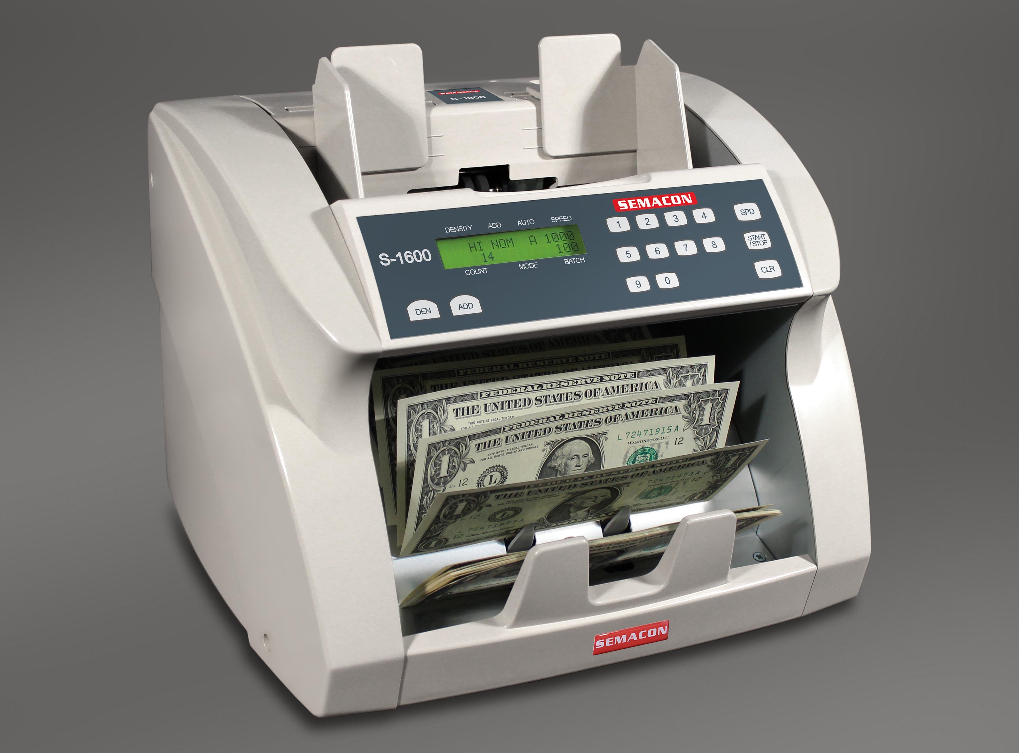 Semacon - S-1600 Belize Premium Currency Counter with UV + MG Detection