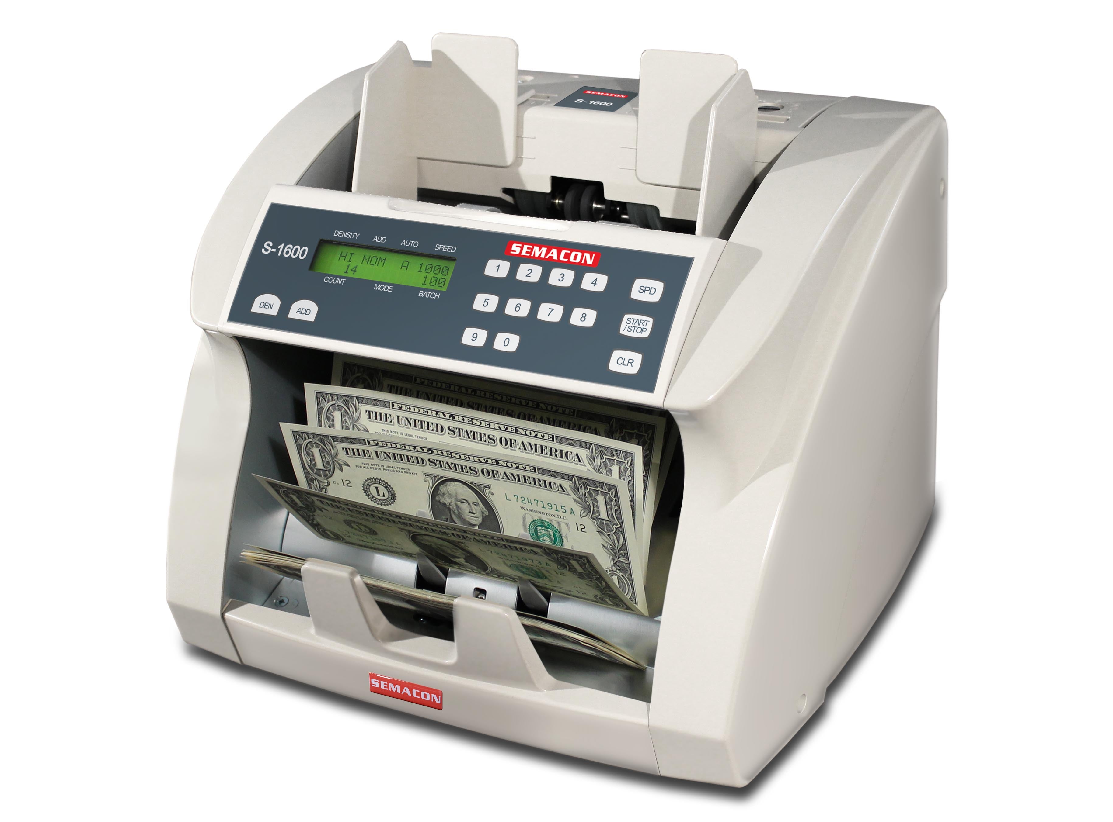 Semacon - S-1600 Belize Premium Currency Counter with UV + MG Detection