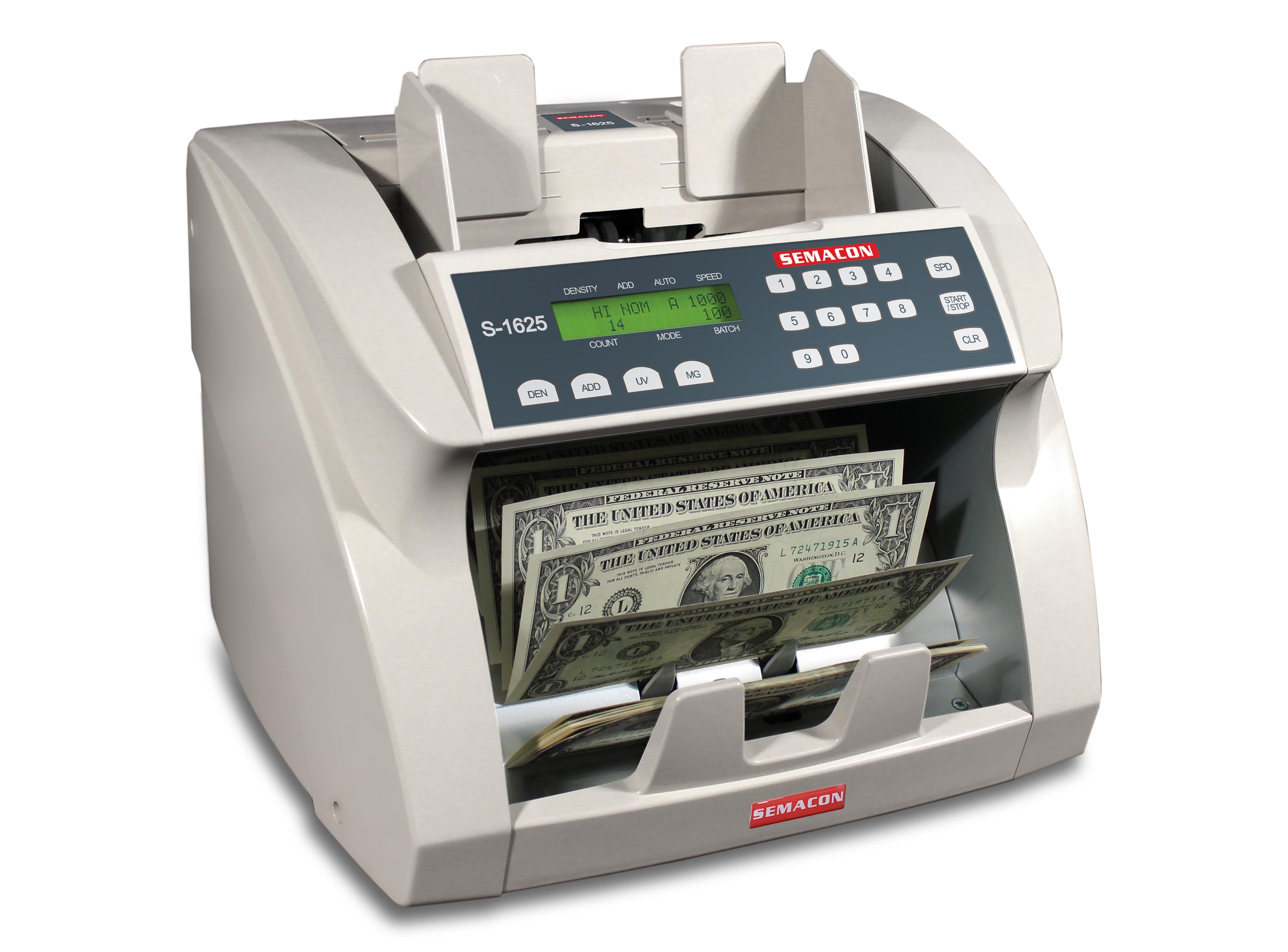 Semacon - S-1625 Antigua & Barbuda Premium Currency Counter with UV & MG Detection