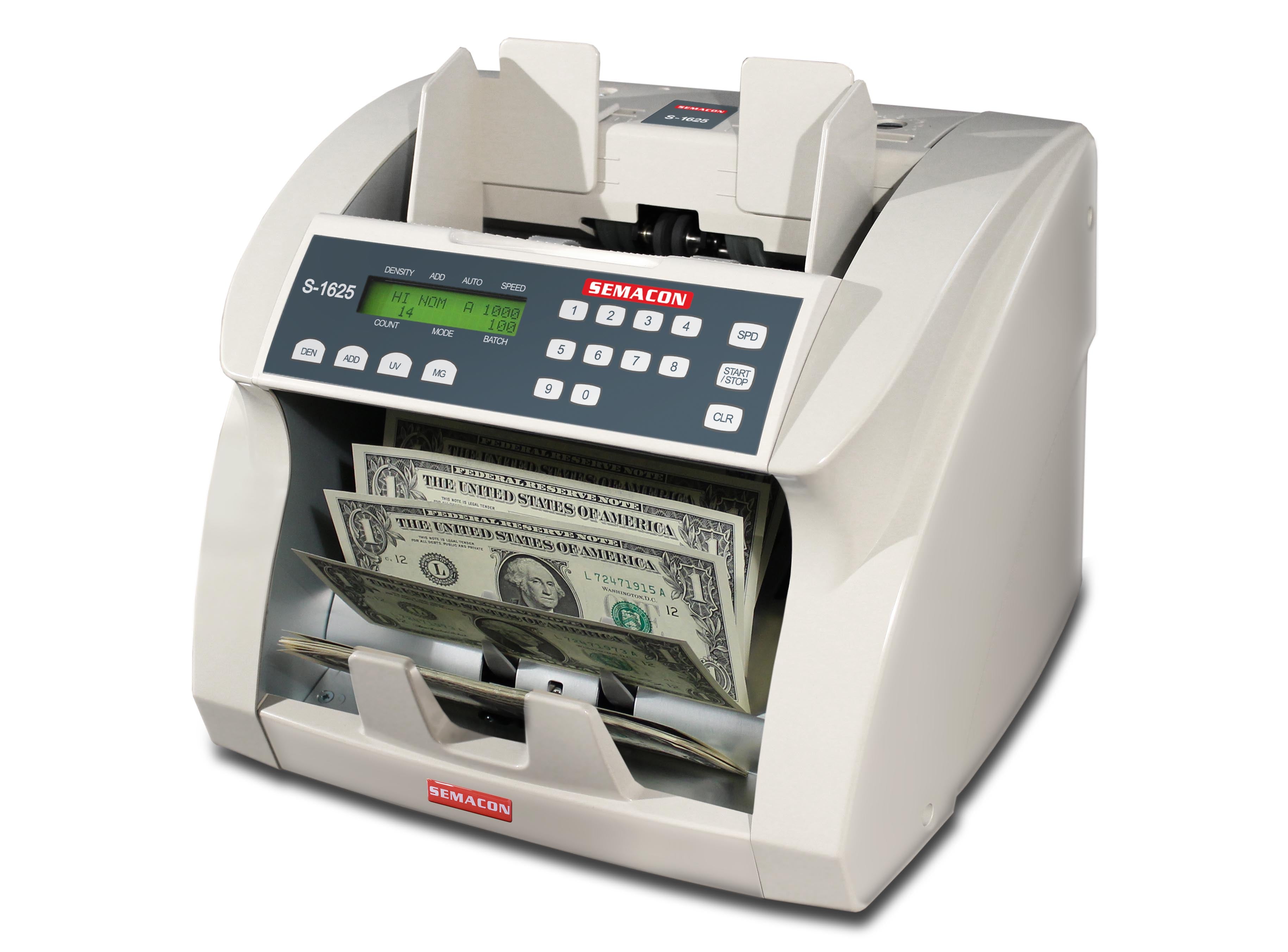 Semacon - S-1625 Antigua & Barbuda Premium Currency Counter with UV & MG Detection