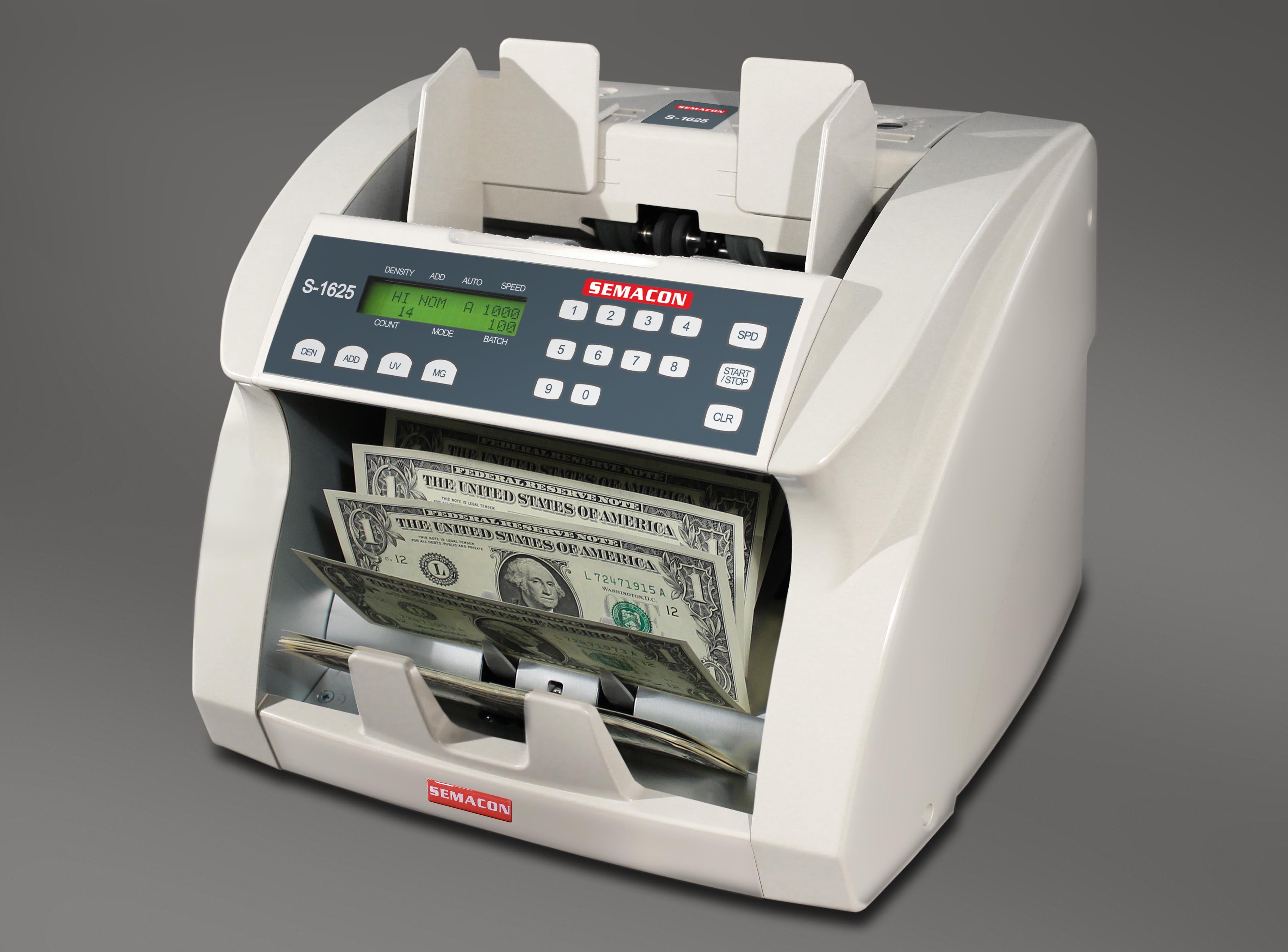 Semacon - S-1625 St. Lucia Premium Currency Counter with UV & MG Detection