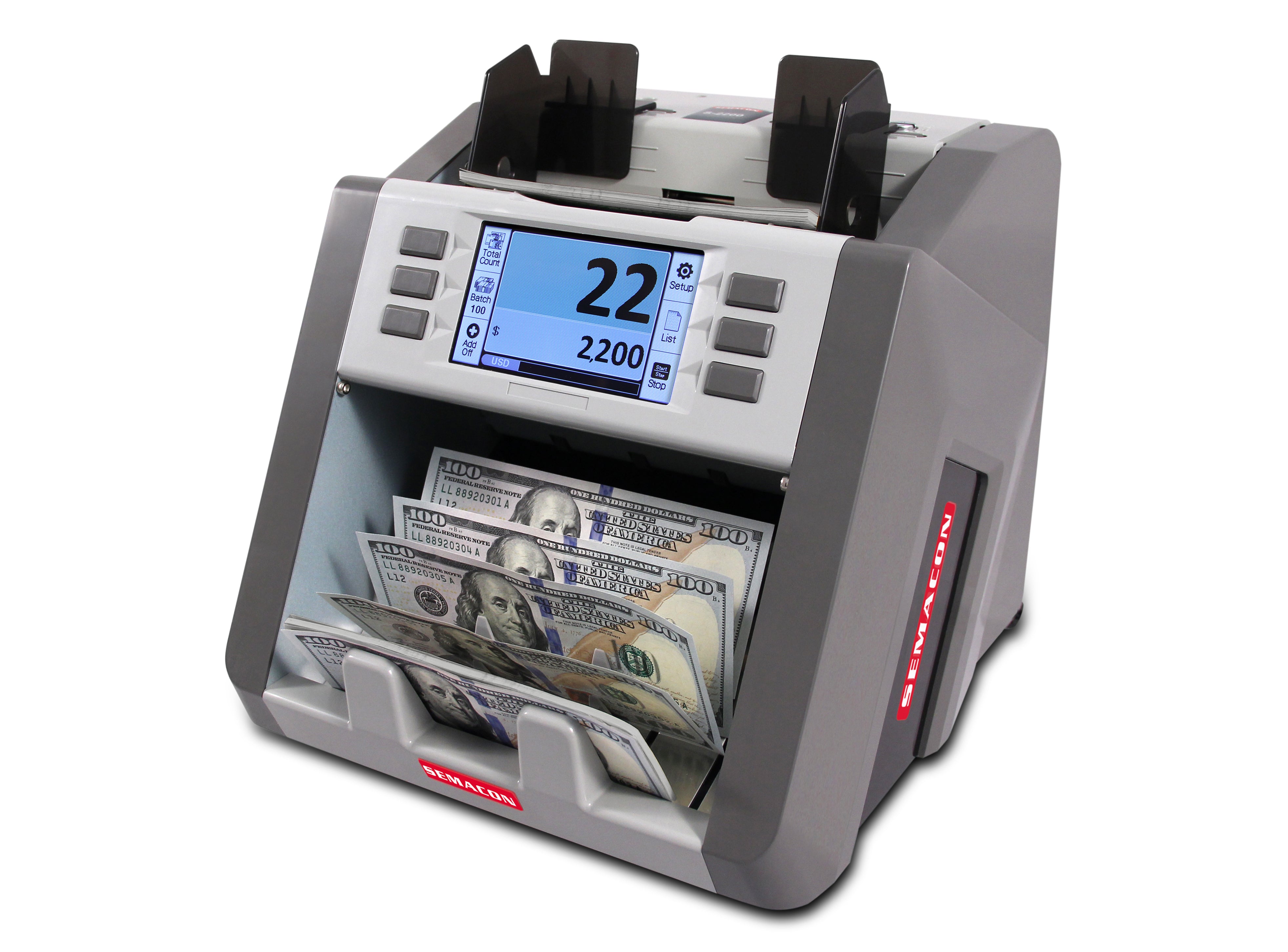 Semacon - S-2200 Bank Grade Single Pocket Currency Discriminator