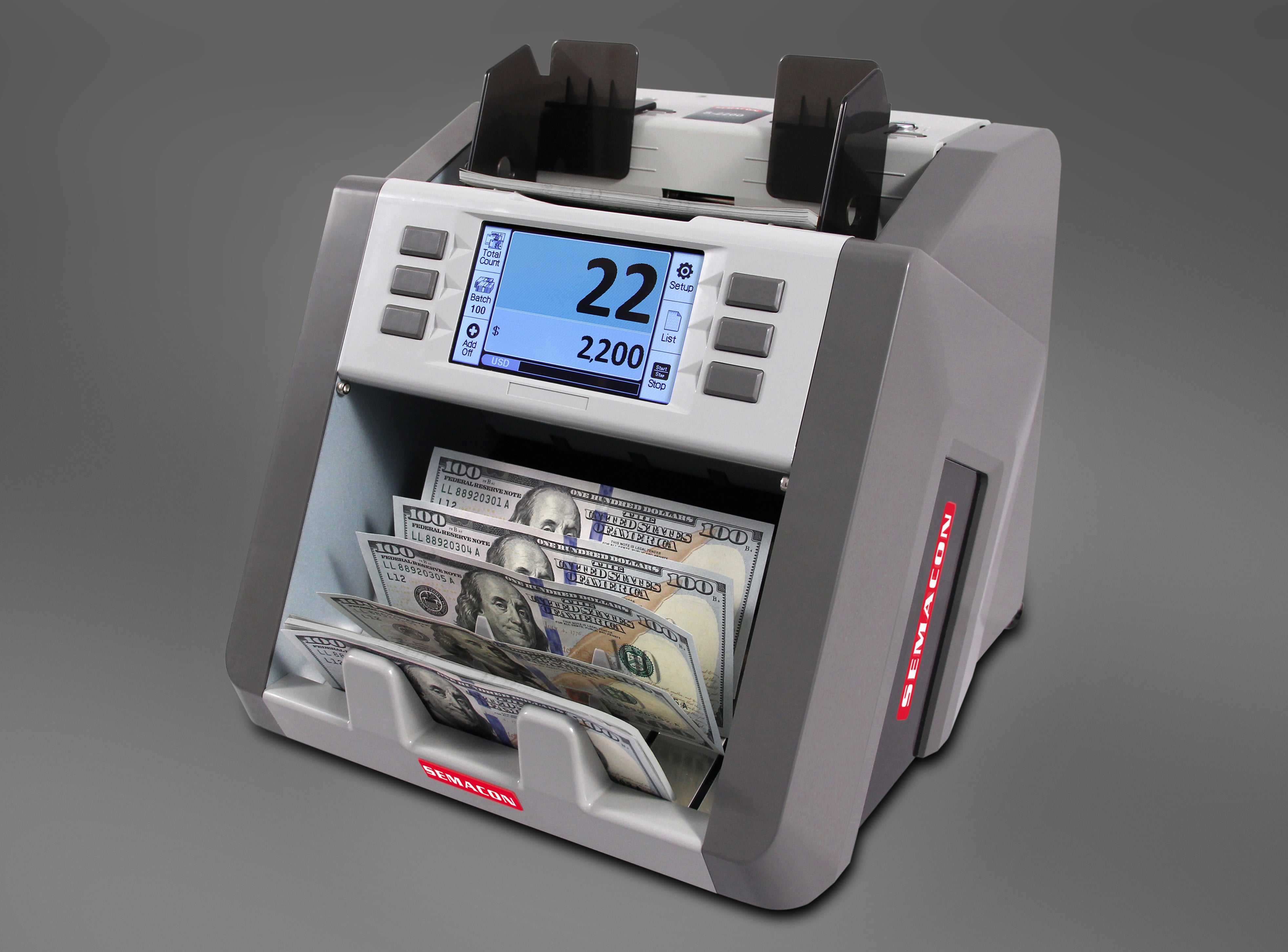 Semacon - S-2200 Bank Grade Single Pocket Currency Discriminator