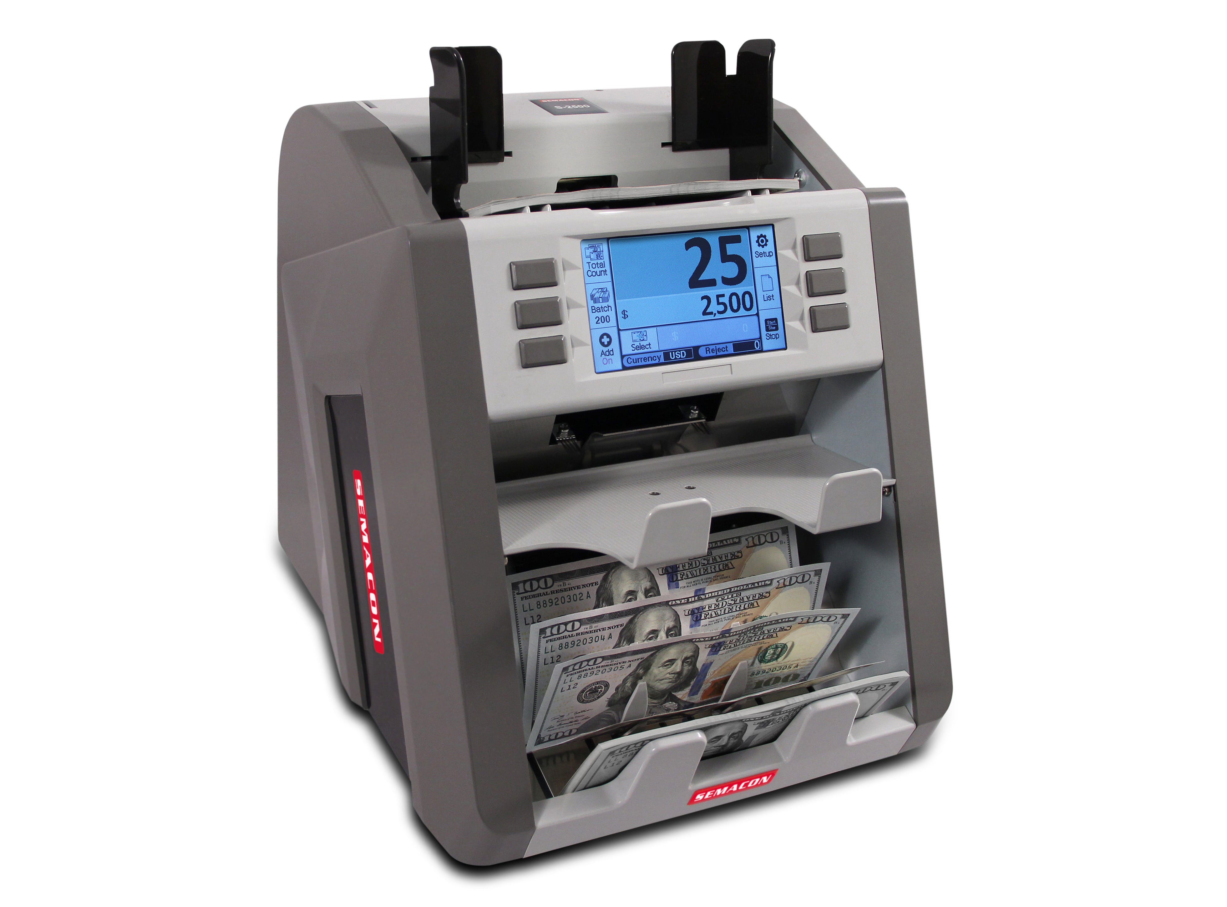 Semacon - S-2500 Bank Grade Two Pocket Currency Discriminator