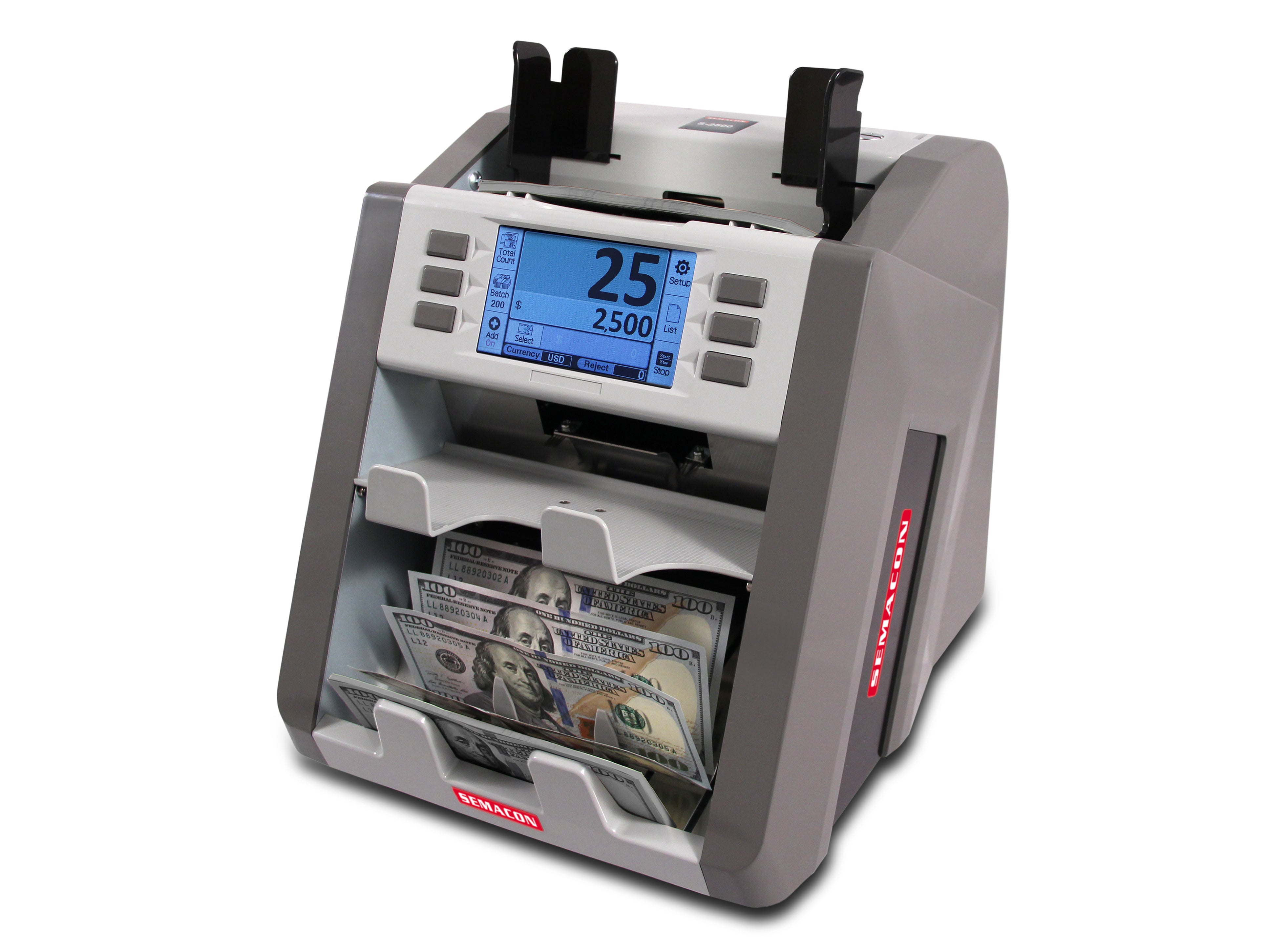 Semacon - S-2500 Bank Grade Two Pocket Currency Discriminator
