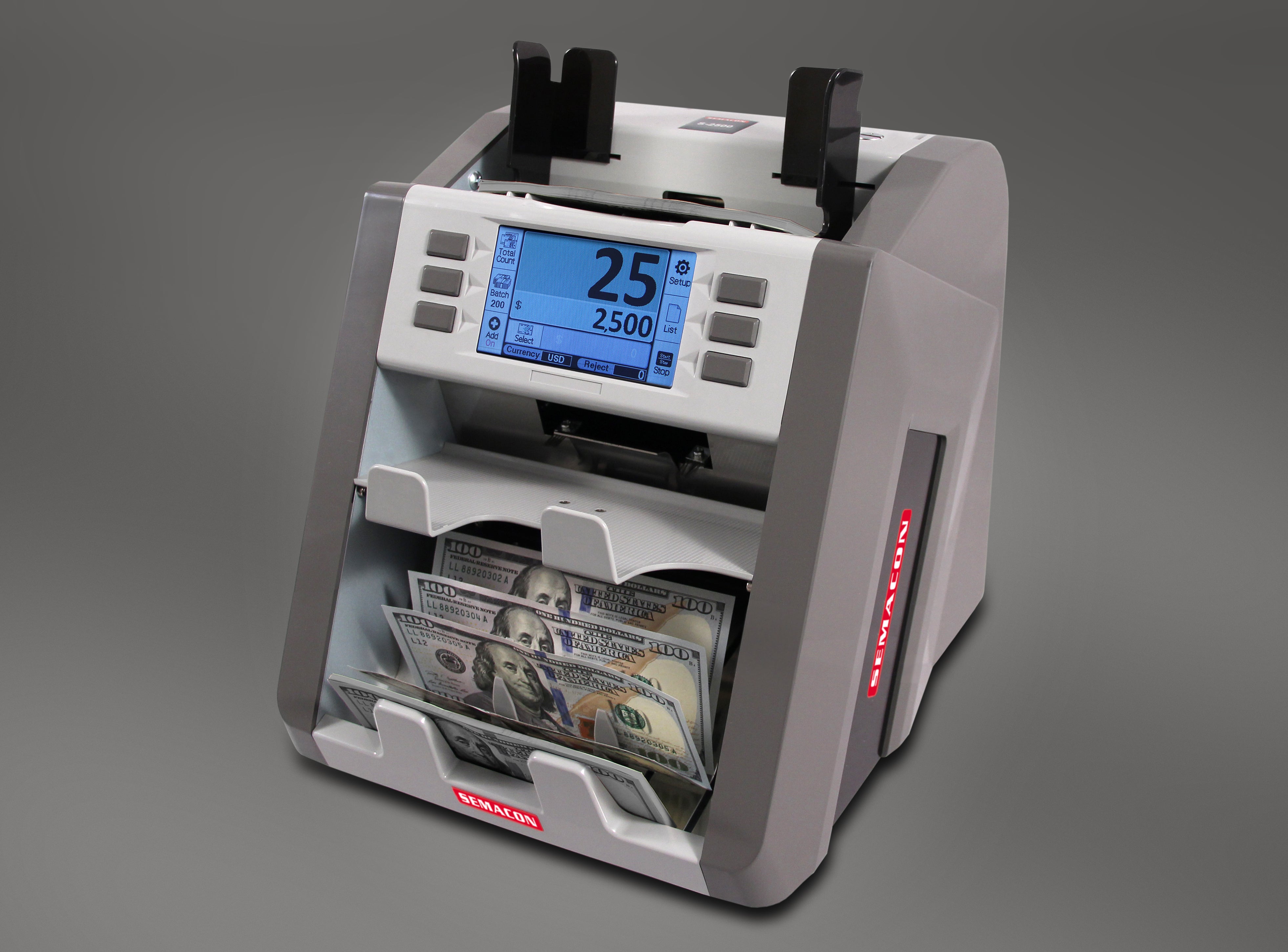 Semacon - S-2500 Bank Grade Two Pocket Currency Discriminator