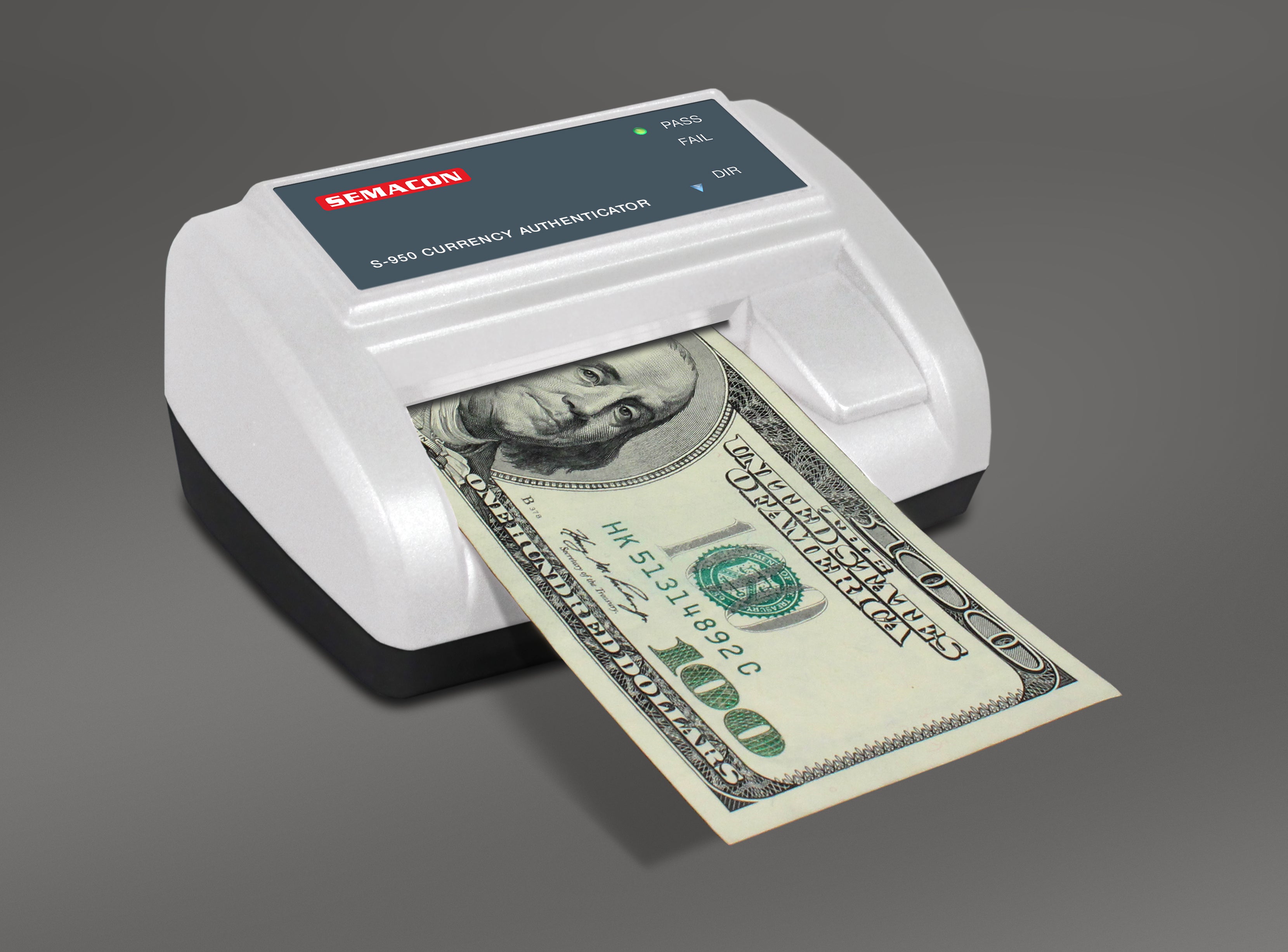 Semacon S-950 Electric Automatic Currency Authenticator & Counterfeit Detector – Compact Point-of-Sale Authentication