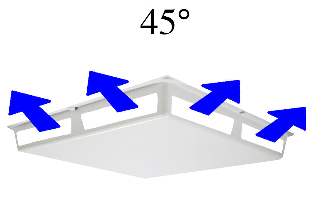 Elima-Draft 45-Degree 24 x 24 Magnetic Air Deflector / Diffuser Cover