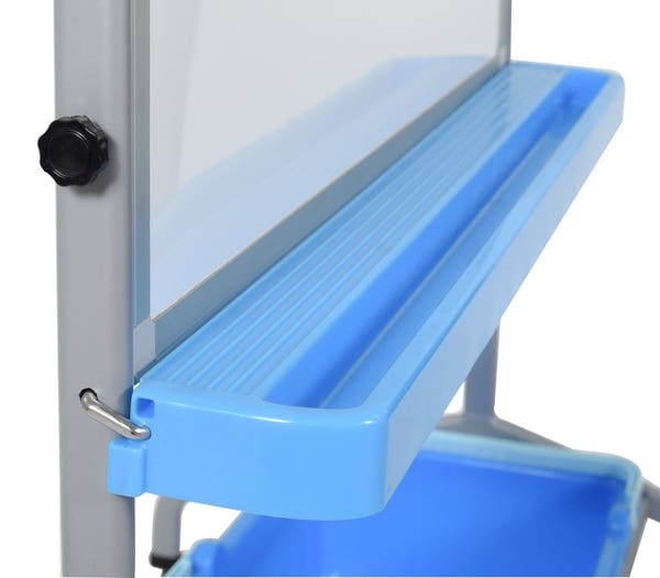 Luxor - Classroom Chart Stand with Blue Storage Bins
