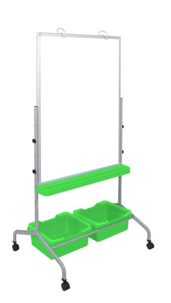 Luxor - Classroom Chart Stand with Storage Bins