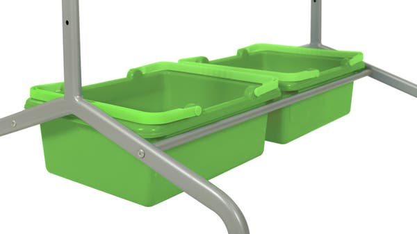 Luxor - Classroom Chart Stand with Storage Bins