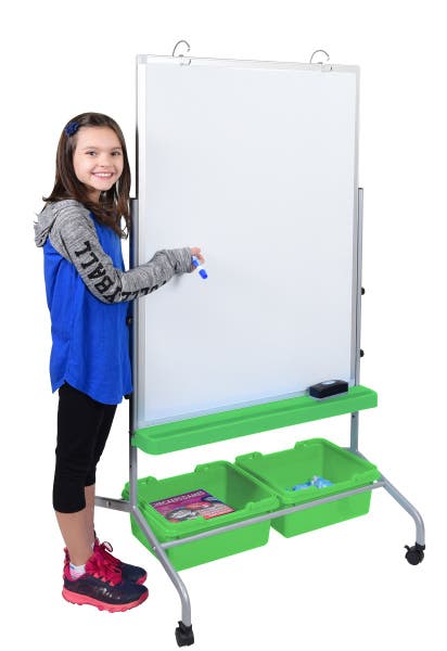 Luxor - Classroom Chart Stand with Storage Bins